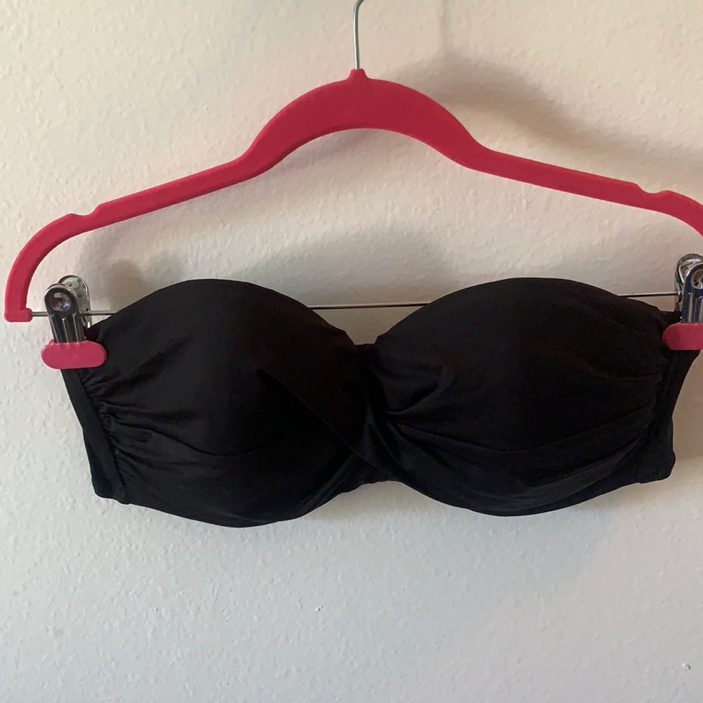 Black bathing suit top